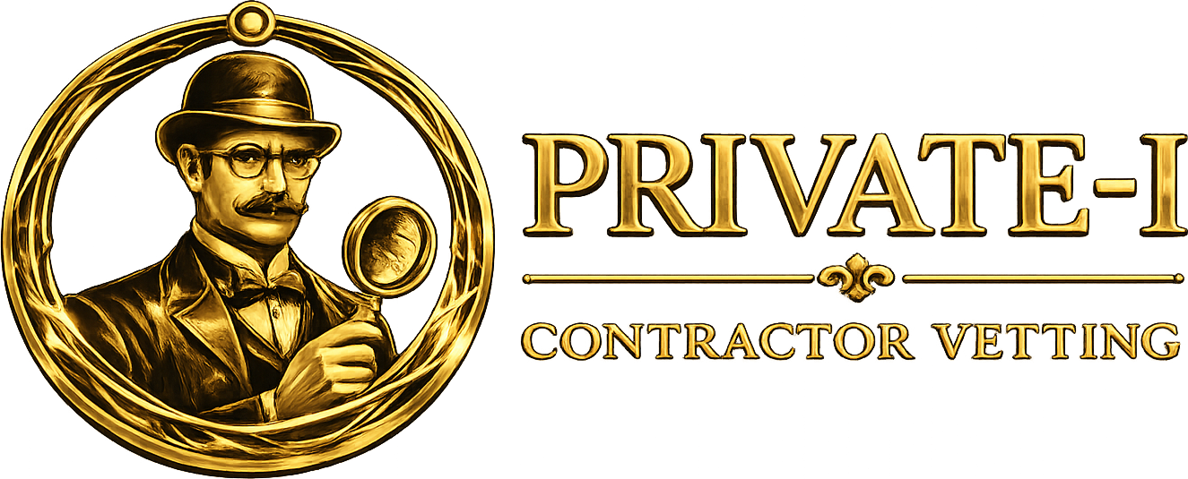 Private I Contractor Vetting